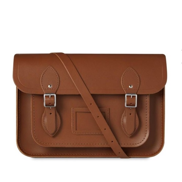 The Cambridge Satchel Company Handbags - The Cambridge Brown Leather Large Strap Satchel